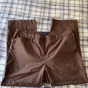 Reitmans Brown Women's Straight-Leg Trousers